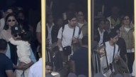 Ranbir Kapoor holds little Raha tight as family returns to Mumbai; Kareena Kapoor & Ayan Mukerji also spotted