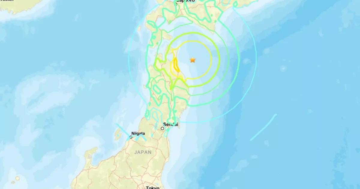 ¡Urgente! Terremoto de 7.6 de magnitud golpea el norte de Japón; emiten alerta de tsunami