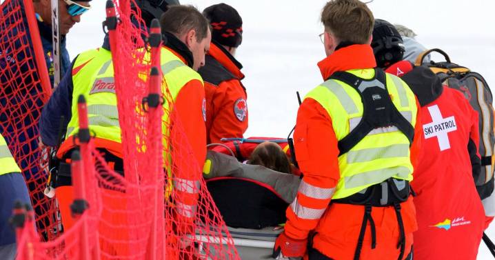 Olympic ski champion Michelle Gisin airlifted after downhill crash in latest setback for Swiss team