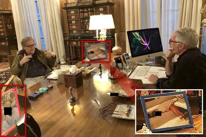 All about the creepy photo Jeffrey Epstein had of a lounging woman on his desk