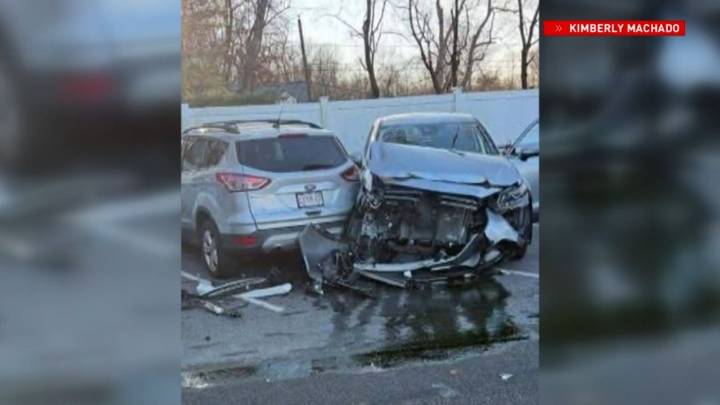 Car crashes into several vehicles in parking lot of Seekonk school