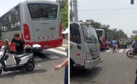 Bus del corredor Rojo atropella a una mujer en la avenida Javier Prado con La Molina