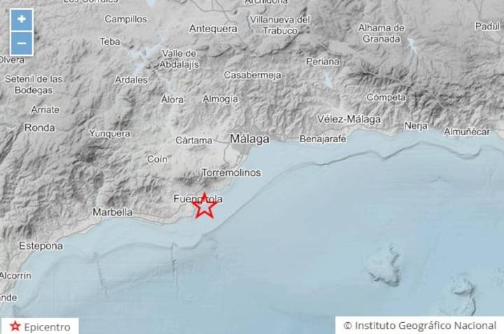 Registrado un terremoto de magnitud 4,8 en Fuengirola que se ha sentido en Málaga, Sevilla y Córdoba