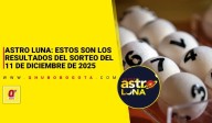 Astro Luna: estos son los reultados del jueves 11 de diciembre
