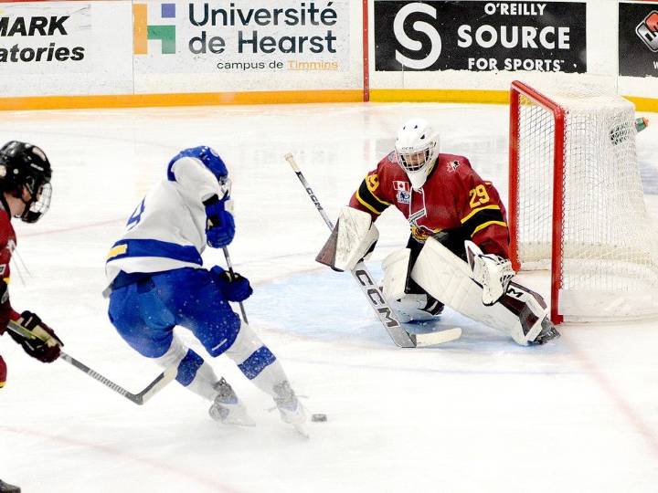 Cousineau backstops Timmins Rock to OT victory over Cubs