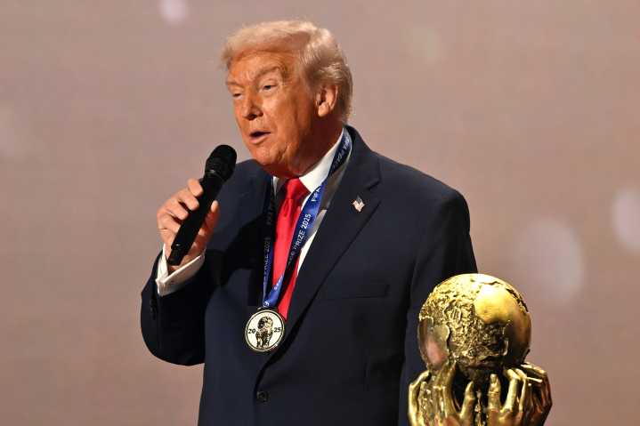 After Failing to Win Nobel, Trump Is Awarded FIFA’s Newly