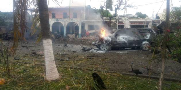 Estalla coche bomba en comandancia de Coahuayana, Michoacán
