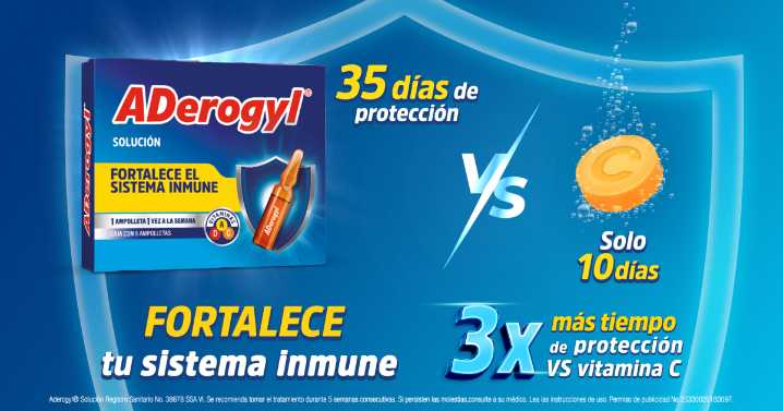 ADerogyl: el escudo inmunológico con vitaminas A, C y D para prevenir enfermedades respiratorias