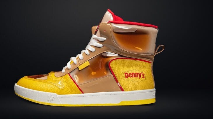 Denny's sneaker collab 'Sticky Kicks' includes actual syrup