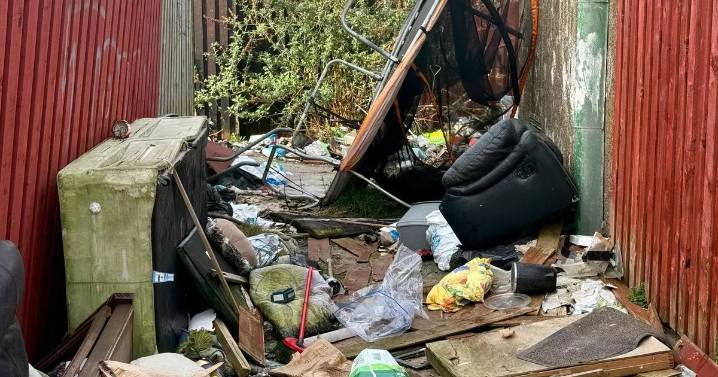 Older people left to deal with huge mounds of rubbish overrun with rats