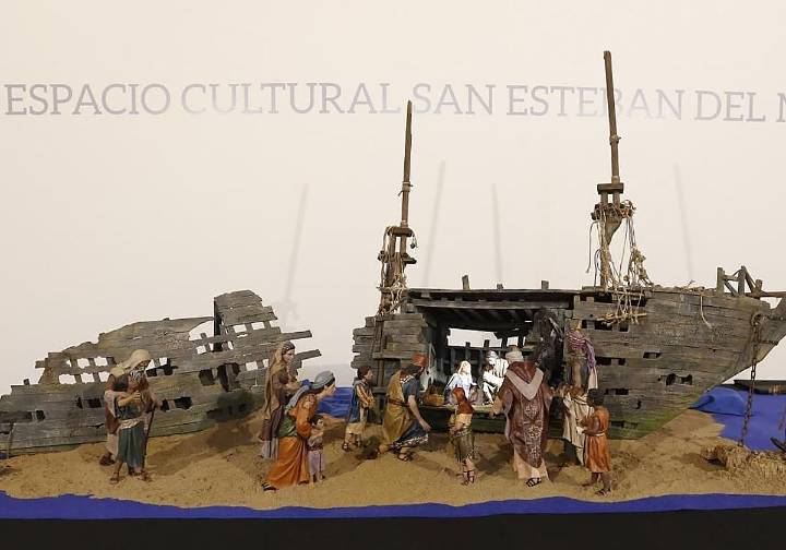 Un belén encallado en Gijón