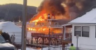 Fire engulfs popular Lake George cruise boat used for holiday tours