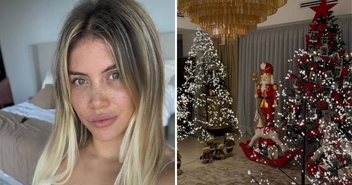 Wanda Nara mostró su árbol de Navidad y un detalle de la decoración expuso su rivalidad con Mauro Icardi