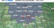 Dense fog advisory in place ahead of temperatures climbing into 60s Saturday across North Texas