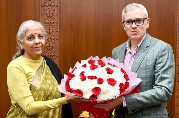 Sitharaman Praises Omar Abdullah For ‘Focused’ Approach To Restore J&K’s Economy