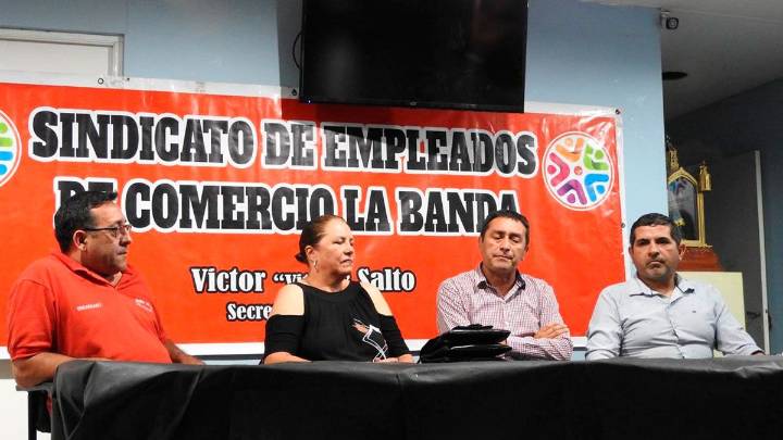 Víctor Salto y Francisco Jiménez asumieron al frente del Sindicato de Empleados de Comercio de La Banda