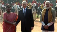 Putin receives ceremonial welcome, Tri-Services guard of honour at Rashtrapati Bhavan