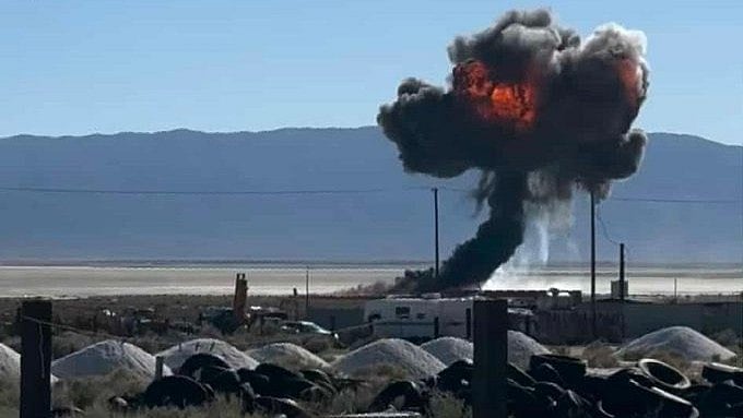 VIDEO: US Air Force's F-16 Falcon Fighter Jet Crashes In California's Death Valley, Pilot Ejects Safely