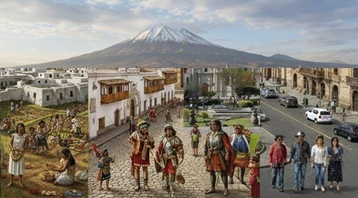 ¿Cómo ha crecido la población de Arequipa desde el Tahuantinsuyo hasta los 25 primeros años del siglo XXI?