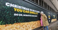 Subway unveils giant 'scratch-and-sniff' scented billboard to celebrate new festive bread