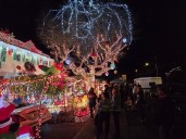 West Seattle Blog… | HAPPENING NOW: Santa Claus at Menashe Family Lights 2025