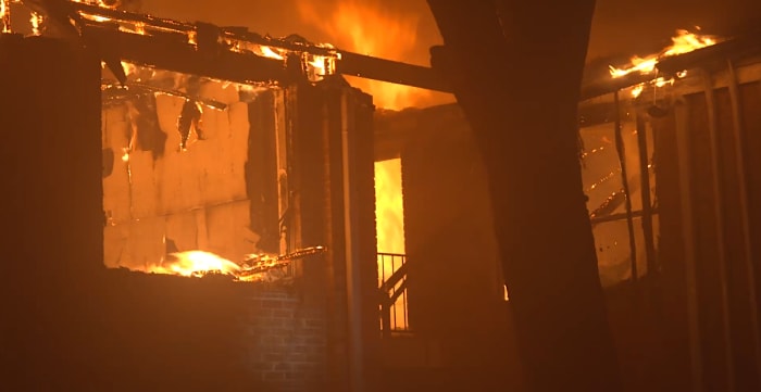 Fire tears through Meyerland apartment complex, about 50 residents displaced