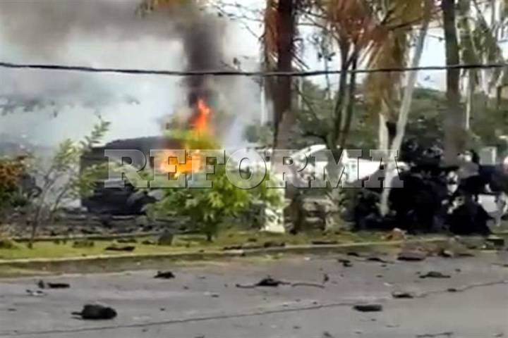 Explota coche bomba con conductor en Michoacán