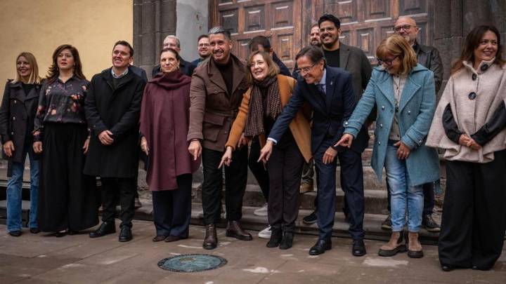 Descubrimiento de la placa del Punto Cero de La Laguna