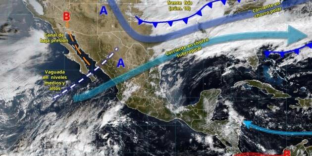 Frente frío 19 traerá lluvias y bajas temperaturas a estos estados de México