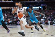 Career days from Hankins-Sanford and Parker power UMass over Florida State, 103