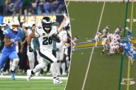 Eagles score on fake ‘tush push’ play as Saquon Barkley rips off monster run