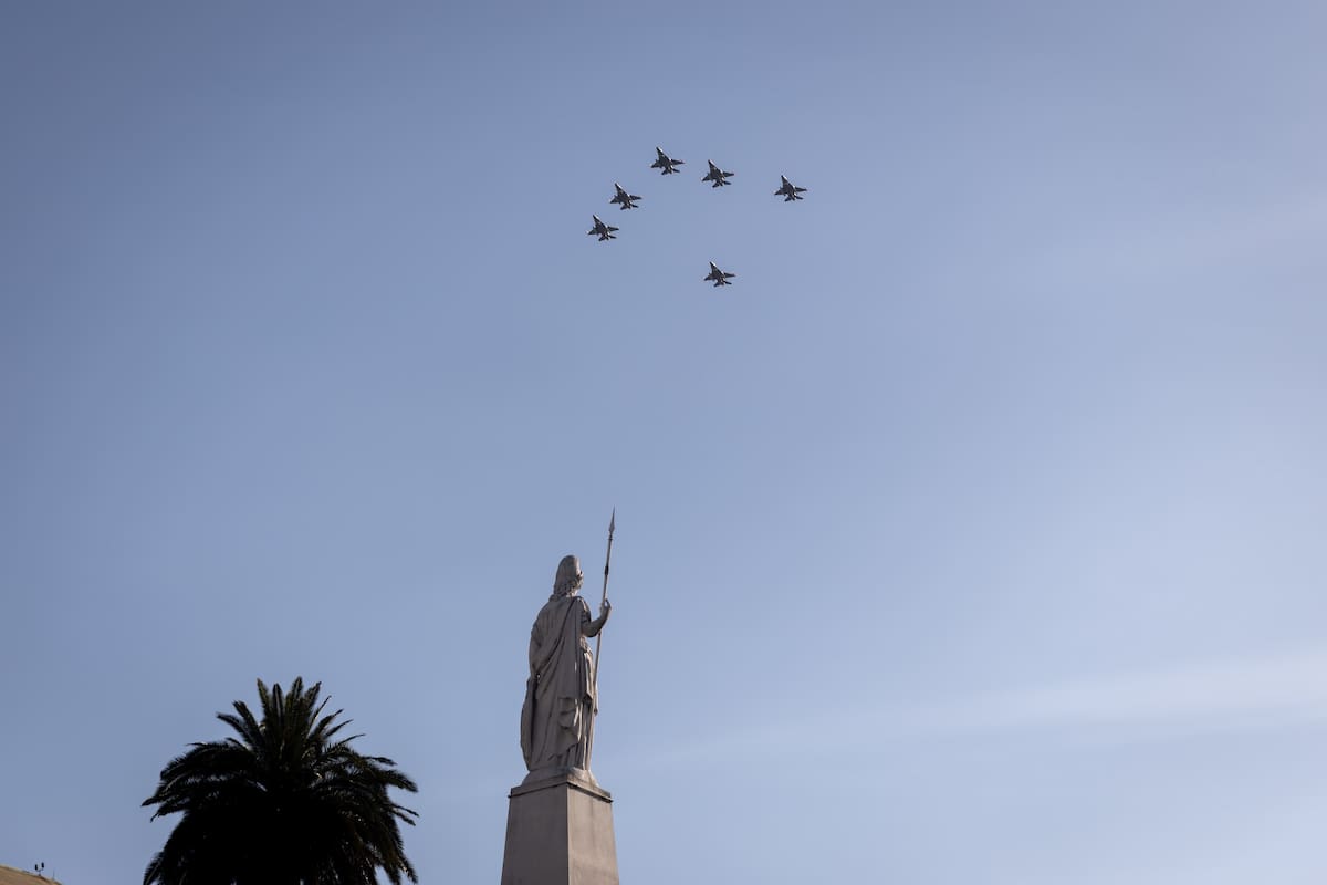 Despliegue. Las mejores imágenes de los aviones F-16 en Buenos Aires y Córdoba