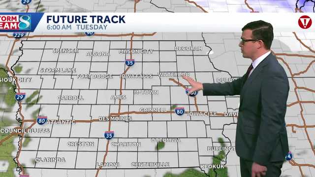 Des Moines weather: Very gusty winds overnight causing potential whiteout conditions