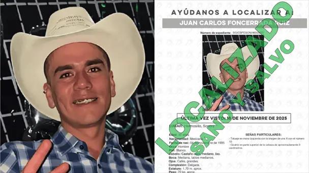 Hallan a Juan Carlos Foncerrada tras dos semanas desaparecido