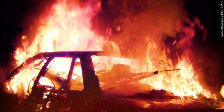 Vehicle fire under investigation after body found