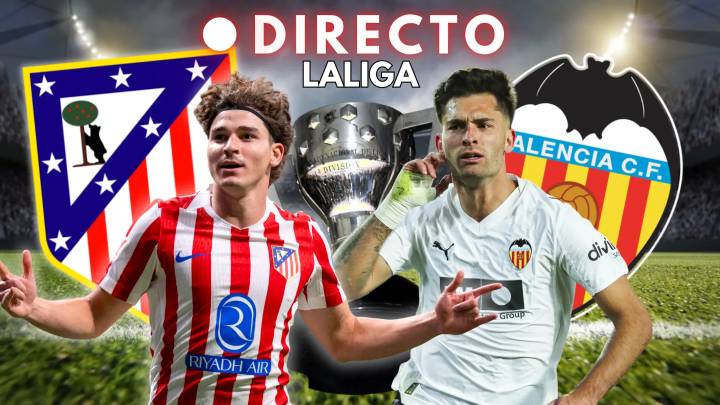 Atlético de Madrid - Valencia, en directo: marcador, goles y última hora de la jornada 16 de LaLiga hoy en vivo
