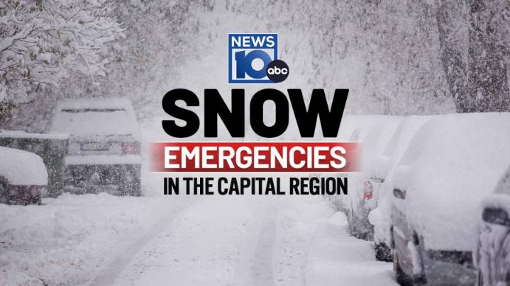 Snow emergencies, advisories declared across the Capital Region