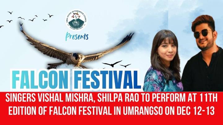 Singers Vishal Mishra, Shilpa Rao to perform at 11th edition of Falcon Festival in Umrangso on Dec 12