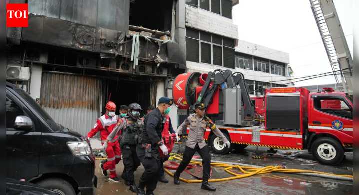 Indonesia fire: Massive blaze engulfs seven-story office building in Jakarta; 20 killed