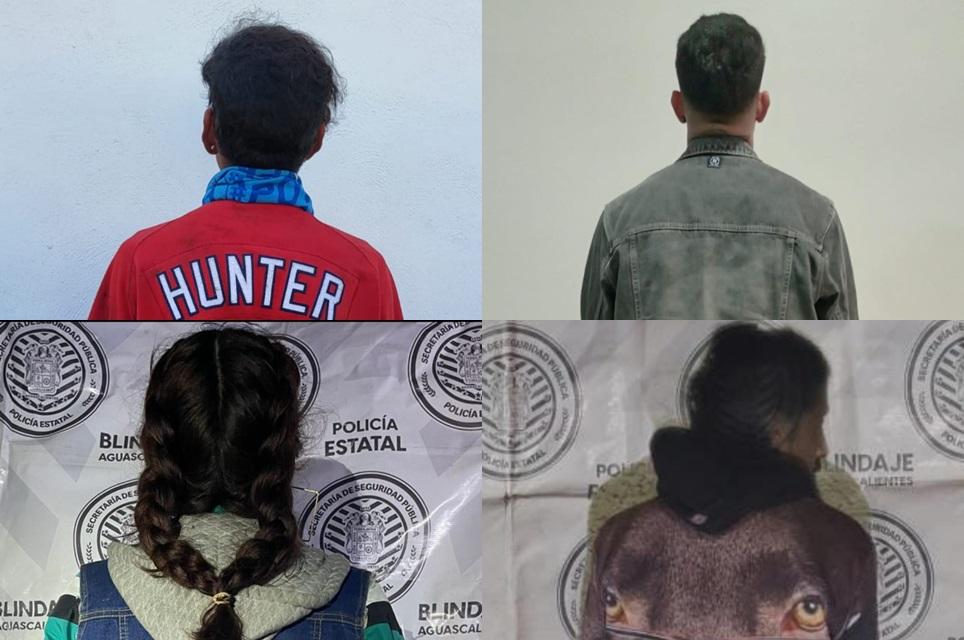 Caen cuatro por portar cristal en distintos municipios