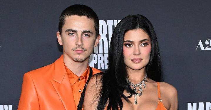 Kylie Jenner and Boyfriend Timothée Chalamet Debunk Split Rumors as They Pose in Matching Orange Outfits at L.A. Premiere: Photos