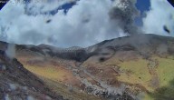 Volcán Puracé continúa en alerta naranja, con columnas de cenizas mayores a 500 m