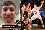 Lakers' Jake LaRavia nearly loses tooth in game vs. 76ers