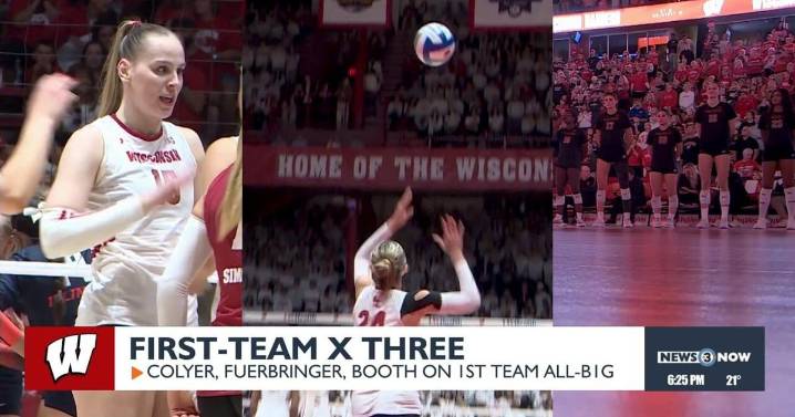 Trio of Wisconsin Volleyball stars named to Big Ten's First Team