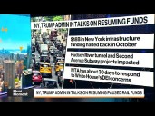 NY, Trump Administration in Talks on Resuming Paused Rail Funds