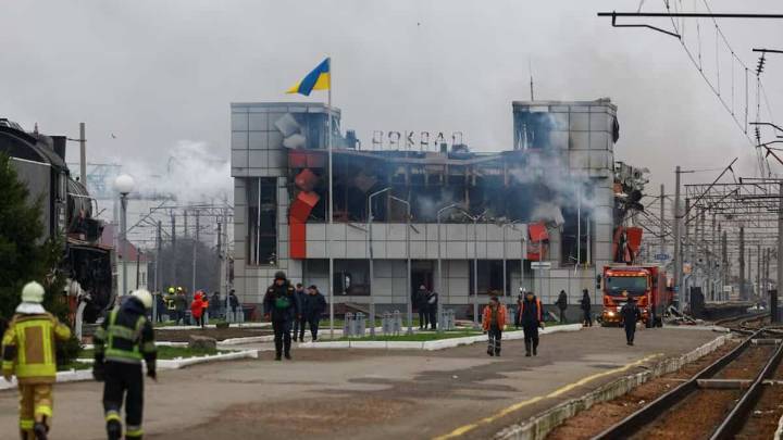 Russia unleashes massive drone attack on Ukraine as diplomatic talks continue