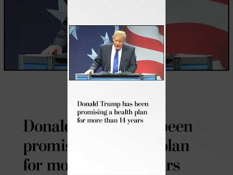 Trump has been promising a new health care plan for 14 years