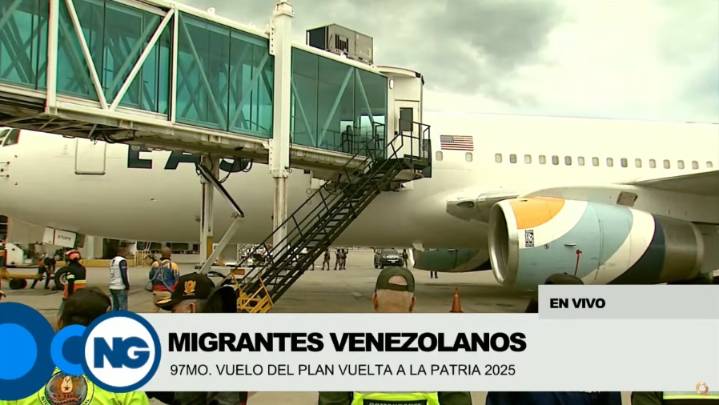 Arriba vuelo 97 del Plan Vuelta a la Patria este viernes procedente de EEUU