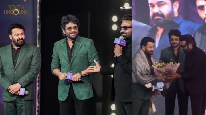 Nagarjuna, Vijay Sethupathi honour Mohanlal for Dadasaheb Phalke win at South Unbound event