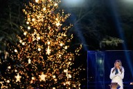 Melania Trump lights the National Christmas Tree after president counts down